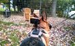 Hond terug gemonteerd leder Camera harnas