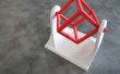 3D afgedrukt draad Frame Cube Spinner Desk Toy