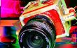 Bouw shiney messing camera gebruik van standaard m42 lenzen op posh middenformaat film! 