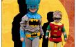 Klassieke Batman en Robin Kids' DIY kostuums