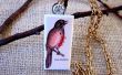 Keramische tegel hanger ketting - lied Sparrow