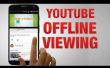 YouTube-video's zonder Internet