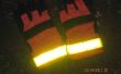 Hoge-opvallende reflecterende handschoenen voor nacht fietsen