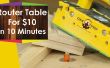 Hoe het bouwen van een router-tabel voor houtbewerking voor onder $10 in 10 minuten