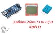 Arduino Nano 5110 LCD Display DHT11 temperatuur vochtigheid Sensor
