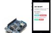 Uw schild Arduino WiFi verbinding te maken met een aangepaste iOS/Android-toepassing ontwikkeld in HTML5/JavaScript. 