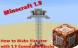 Hoe maak je lift met Minecraft 1.9 opdracht blokken