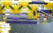 Knex pistool met dubbele trommel mags