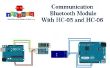 Communicatie-Bluetooth-Module met HC-05 HC-06