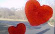 Hoe maak je een Valentijn hart Window Cling ambacht voor kids