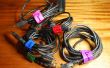 Kleurgecodeerde kabel banden en Labels
