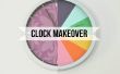 Klok Makeover - van meh :(aan kleurrijke klok :)