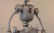 Reuze kinetische Robot sculptuur uit gerecycled en gevonden materialen