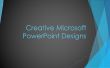 Creatieve Microsoft PowerPoint ontwerpen. 