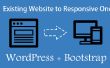 Een bestaande Website converteren naar Responsive WordPress met behulp van de Bootstrap