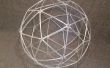 Maken van een geodetische bol uit kunststof rietjes