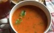 Geroosterde tomaat basilicum soep