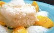 Coconut Mango plakkerige rijst w / Ginger Air