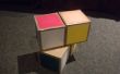 Bouwen van een volledig functionele 1 x 2 x 2 Rubiks kubus van karton
