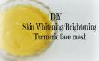 DIY skin Whitening/Brightening kurkuma gezicht masker - Home-remedies voor huidverzorging met kurkuma