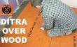 DITRA installeren op een houten ondervloer (halte gebarsten tegels)