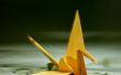Hoe een kraan origami vouwen