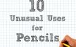 10 ongebruikelijke toepassingen voor potloden