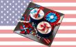 4 juli Independence Day Cupcake Toppers