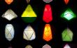 Modulaire geometrische papieren lampen, 5 ontwerpen