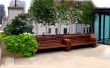 NYC dak dek ontwerp: Park Avenue kalksteen Patio