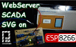 ESP8266 WebServer Scada SVG valor Random con Bateria 6v