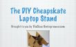 De DIY Cheapskate Laptop Stand via TheClosetEntrepreneur.com