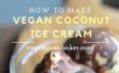 Vegan kokosijs | Recept van de banaan-gratis
