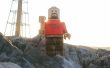 Gigantische houten Lego Man (van een één 2 x 4!) 