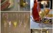 Goud blad Champagne Flutes