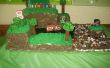 Cake van de kindverjaardag Minecraft