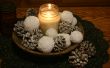 EASY & INEXPENSIVE DIY sneeuwballen & sneeuw bedekt dennenappels