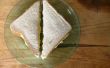 Eenvoudige scrambled ei sandwich