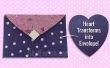 DIY Paper Craft: Leer hoe een hart gevormde Paper veranderd in een mooie envelop in slechts 5 minuten! 