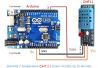 Hoe interface vochtigheid en (DHT11) temperatuursensor aan de Arduino en inclusief DHT11 bibliotheek. 