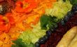 Regenboog Hors-d'oeuvre voor twee - kleurrijke en zeer voedzaam en heerlijk