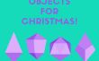 Geometrische papieren objecten voor Kerstmis