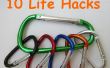 10 life Hacks met karabijnhaken