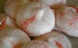 Beet-grootte pepermunt Meringue Cookies