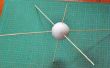 Hoe te voegen spiesjes loodrecht op elkaar in een piepschuim bal, zodat ze allemaal lijken te komen uit het midden van de bal