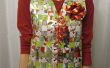 Gerecycled geweven Gift Wrap Vest