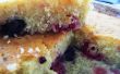 Framboos & blueberry lime motregen taart