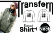 Eenvoudig DIY transformatie: Sweatshirt - Cowl nek