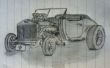 30 's Ford Hot Rod schets