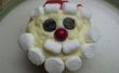 Schattig gezicht van de Kerstman Cupcakes op een begroting! 
